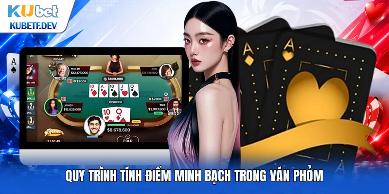 Quy trình tính điểm minh bạch trong ván phỏm